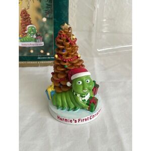DaySpring Hermie the Caterpillar Christmas Ornament Kids OS Green Excellent 2006